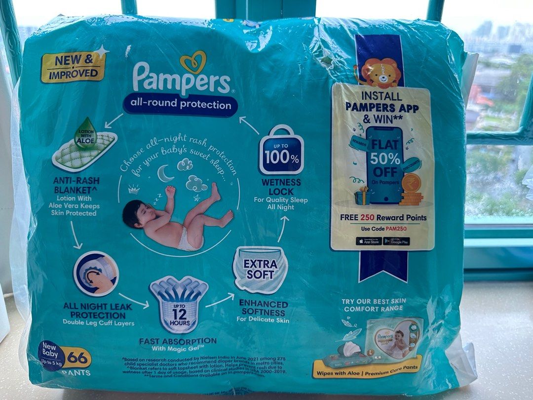 pampers pure protection pieluchy 2 4-8 kg