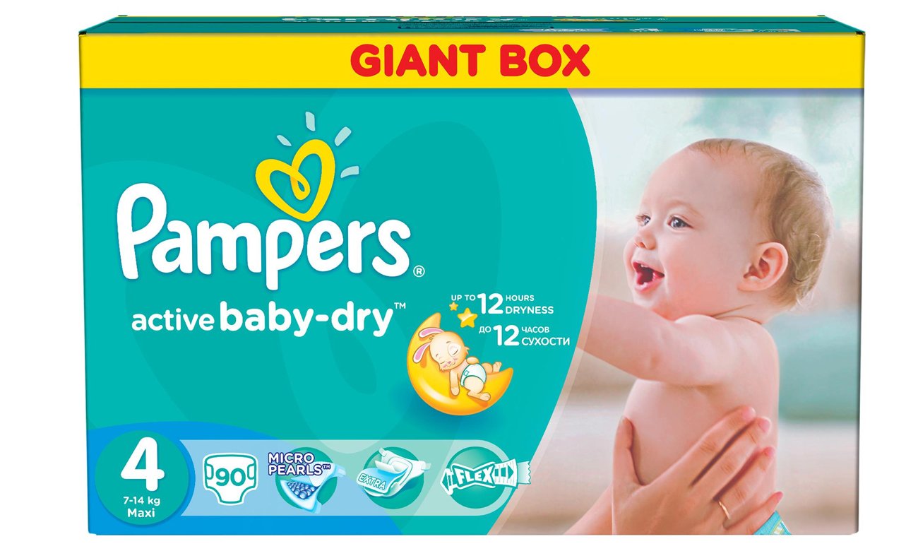 pampers old pee