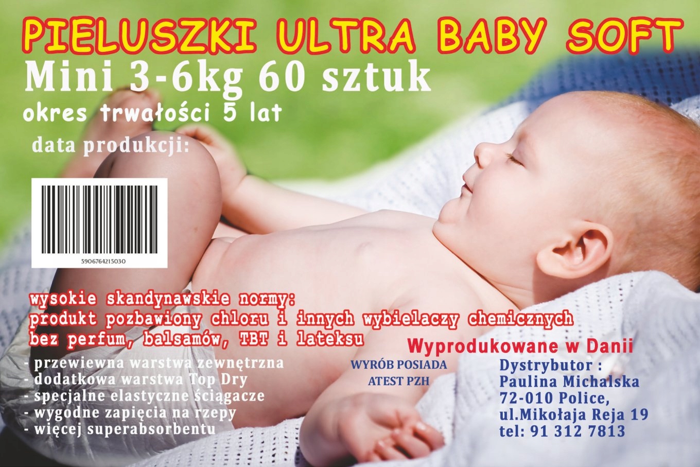 substancje rakorwoecze w pampers