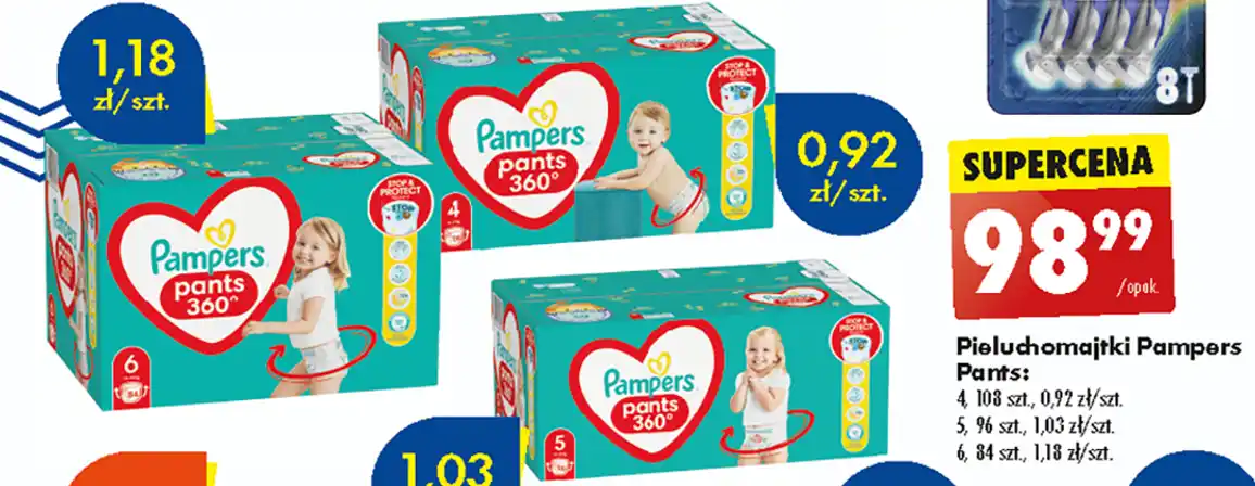 pampers 4 plus waga