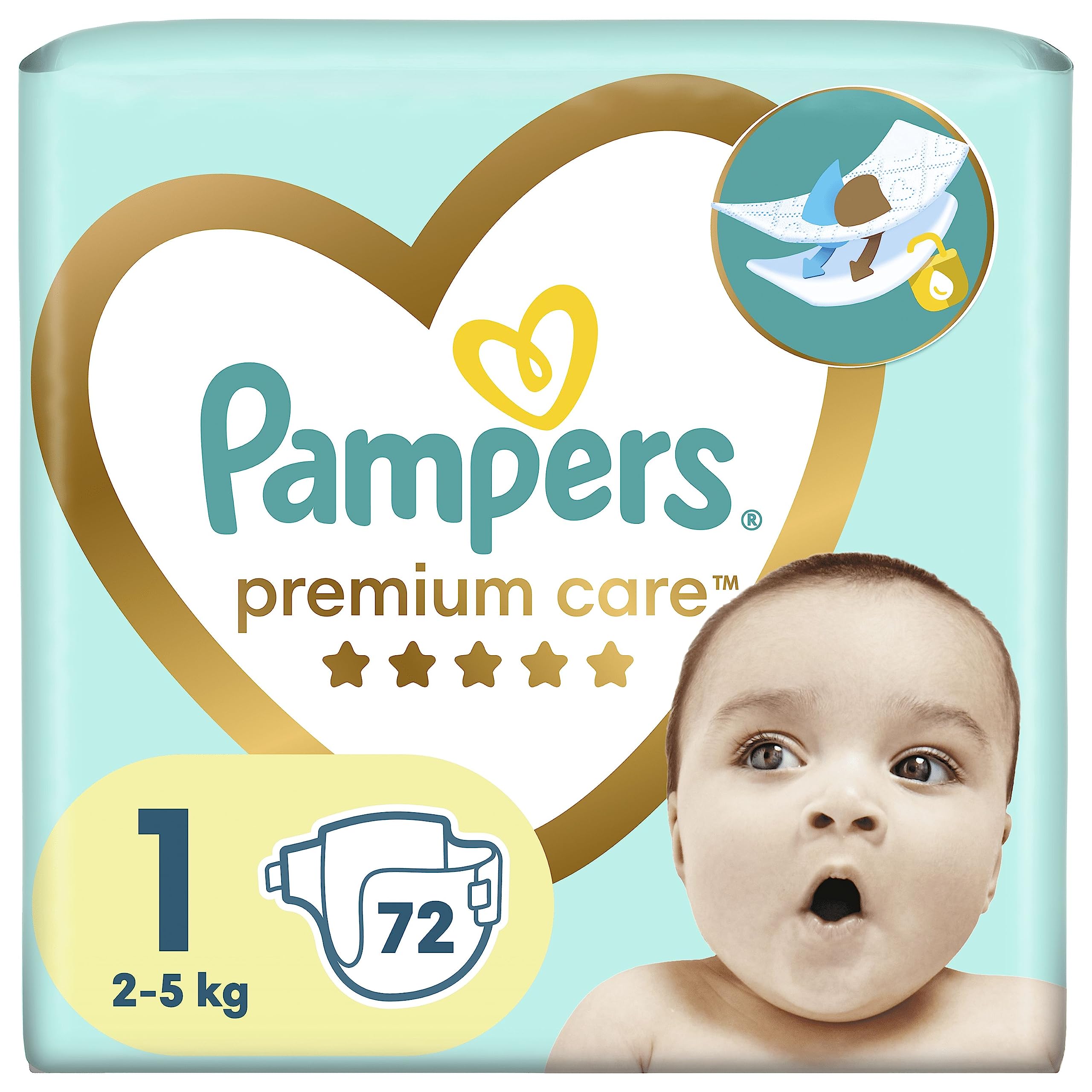 pampers 2 new baby dry 72 szt