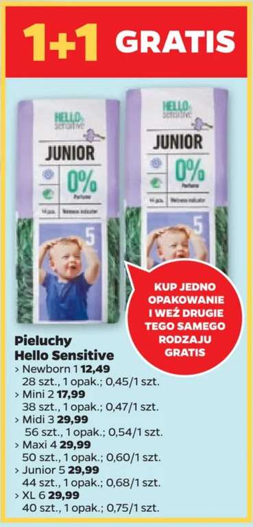 pieluchy pampers dla niemowlakow